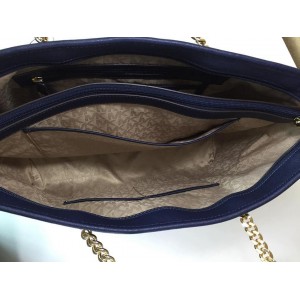 [NEW MICHAEL KORS 30S6GJ8T2L JET SET TRAVEL MEDIUM SAFFIANO LEATHER TOTE